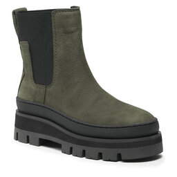 Clarks Gležnjarji Chelsea Clarks Orianna2 Top 261740644 Dark Olive Nub