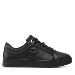 

Снікерcи Tommy Hilfiger Casual Leather Cupsole Sneaker FW0FW07288 Triple Black 0GQ, Чорний