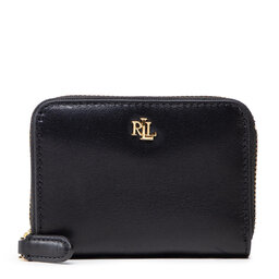 LAUREN RALPH LAUREN Μικρό Πορτοφόλι Γυναικείο Lauren Ralph Lauren Sm Zip Wallet 432876729003 Μαύρο