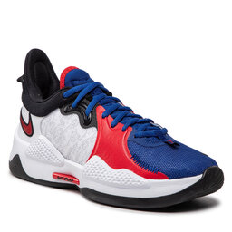 Nike Pantofi Nike Pg 5 CW3143 101 White/University Red/Rush Blue