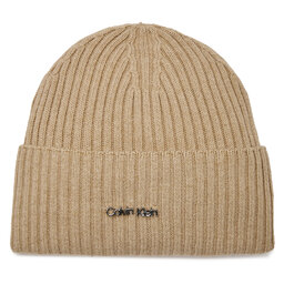 Calvin Klein Čepice Calvin Klein Ck Must Logo Beanie K60K611401 Šedá