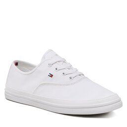 Tommy Hilfiger Teniși Tommy Hilfiger Essential Kesha Lace Sneaker FW0FW06955 White YBS