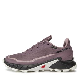 

Взуття Salomon Alphacross 5 Gtx W GORE-TEX 473110 23 W0 Moonscape/Black/White, Фіолетовий