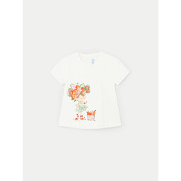 Mayoral Mayoral Camiseta 01014 Écru Regular Fit