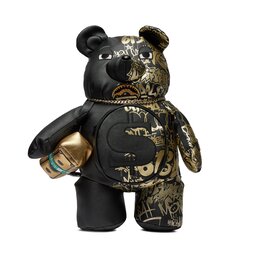 SPRAYGROUND Ruksak SPRAYGROUND Half Graff Gold Bear 910B5538NSZ Čierna