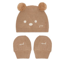 Guess Set Mütze und Handschuhe Guess H6BZ08 Z1552 Dunkelbeige