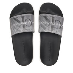 

Шльопанці Calvin Klein Jeans Slide Lenticular Ml Wn YW0YW01403 Black/Silver 0GN, Чорний