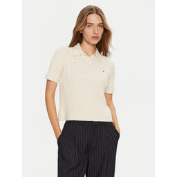 Tommy Hilfiger Tommy Hilfiger Poloshirt WW0WW43957 Creme Regular Fit