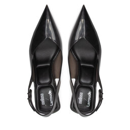 

Босоніжки Melissa Slingback Heel + Larroude 33606 Black Transp AC621, Чорний