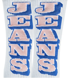 

Високі шкарпетки unisex Tommy Jeans 701222680 White 001, Білий