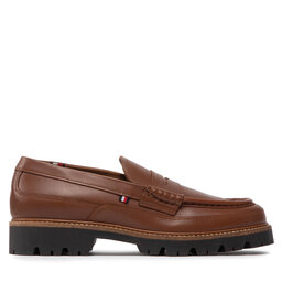 

Туфлі Tommy Hilfiger Fashion Leather Loafer FM0FM04107 Winter Cognac GVI, Коричневий