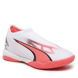 Puma Buty Puma Ultra Match+ Laceless Junior Indoor Soccer 107517 01 White