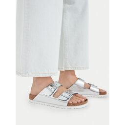 Birkenstock Шльопанці Birkenstock Arizona Metallic 1005961 Срібний
