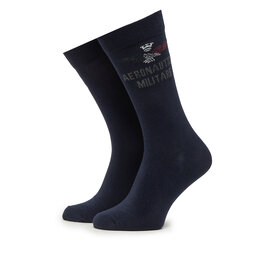 Aeronautica Militare Skarpety Wysokie Męskie Aeronautica Militare 251CZ010L499 Granatowy