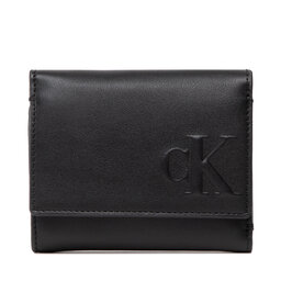 

Набір подарунковий Calvin Klein Jeans Trifold + Hardware Keyfob K60K610150 BDS, Чорний
