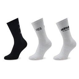 Unfair Athletics 3 pares de calcetines altos unisex Unfair Athletics Athletic UNFR20-188 Black