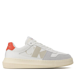 

Снікерcи Calvin Klein Jeans Chunky Cupsole Laceup Mix Lth YM0YM00703 Cream White/Bright White/Oyster M YBR, Білий