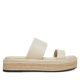 Calvin Klein Espadrillas Calvin Klein Flatform Wedge Slide - He HW0HW02374 Écru