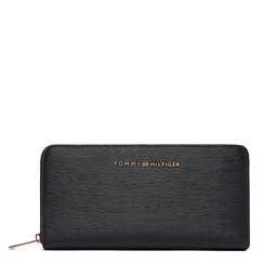 Tommy Hilfiger Geldbörse Tommy Hilfiger Th Modern Large Zip Around AW0AW18933 Schwarz