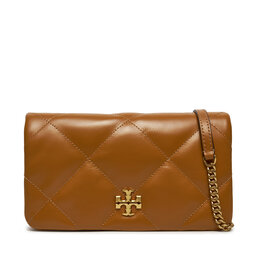 Tory Burch Borsetta Tory Burch Kira iamond Quilt Chain Wallet 158624 Marrone