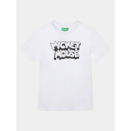 United Colors Of Benetton United Colors Of Benetton T-Shirt 3096C10EC Λευκό Regular Fit