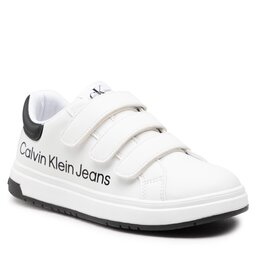 Calvin Klein Jeans Сникърси Calvin Klein Jeans Low Cut Lace-Up Sneaker V3X9-80335-1355 S White/Black X002
