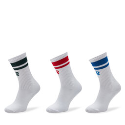 New Balance Set di 3 paia di calzini lunghi da uomo New Balance LAS32163AS5 Bianco