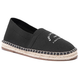 KARL LAGERFELD Espadryle KARL LAGERFELD KL70108 Black Knit Textile