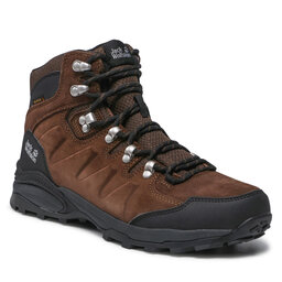 Jack Wolfskin Трекінгові черевики Jack Wolfskin Refugio Texapore Mid M 4049841 Brown/Phantom