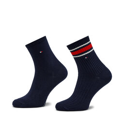 Tommy Hilfiger 2er-Set hohe Damensocken Tommy Hilfiger 701224914 Navy 002