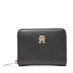 Tommy Hilfiger Damen Geldbörse Tommy Hilfiger Poppy Plus Med Za AW0AW15259 Black BDS