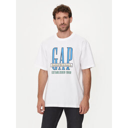 Gap Gap Marškinėliai 664006-01 Balta Regular Fit