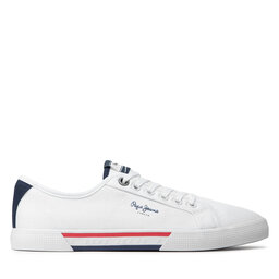 Pepe Jeans Tenisky Pepe Jeans Brady Basic PMS30816 Bílá