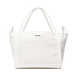 Calvin Klein Borsa Calvin Klein Calvin Resort Carry All Bag Mesh K60K609404 White YAF