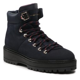 Tommy Hilfiger Scarponcini Tommy Hilfiger Nubuck Outdoor Flat Boot FW0FW06724 Desert Sky DW5