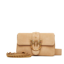 PINKO Torebka PINKO Love One Mini Slouchy Fl PE 25 PLTT 104340 A2CC Beżowy