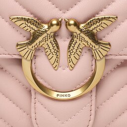 

Сумка Pinko Love One Classic 100941 A0GK Cipria/Antique Gold 081Q, Рожевий