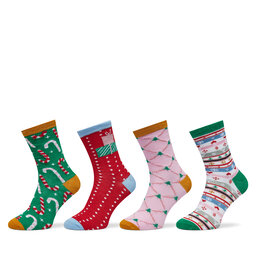 Vero Moda Set de 4 perechi de șosete lungi de damă Vero Moda 10274034 Colorat