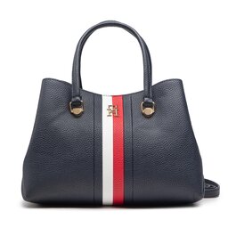 Tommy Hilfiger Handtasche Tommy Hilfiger Th Emblem Small Satchel Corp AW0AW14318 DW6