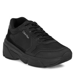 Calvin Klein Zapatillas Calvin Klein Low Top Lace Up Mix HM0HM01255 Triple Black 0GJ
