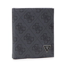 Guess Liels vīriešu maks Guess Vezzola Smart Small Blfd W Cp SMEVZL LEA22 BLA