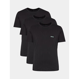 HUGO Hugo 3 db póló 50480088 Fekete Regular Fit