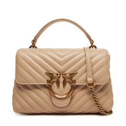 PINKO Torebka PINKO Love Lady Puff Mini Cl AI PE 25 PLTT 100044 A0GK Beżowy