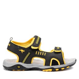 

Босоніжки KangaRoos K-Logan 18338 000 5028 D Jet Black/Sun Yellow, Чорний