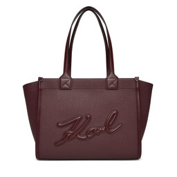 KARL LAGERFELD Ročna torba KARL LAGERFELD A4W30258 Bordo rdeča