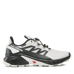 

Взуття Salomon Supercross 4 Gtx GORE-TEX L41731900 Lunar Rcok/Black/White, Сірий