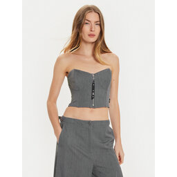 TWINSET TWINSET Felső 242AM2044 Szürke Slim Fit