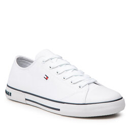 Tommy Hilfiger Кецове Tommy Hilfiger Low Cut Lace-Up Sneaker T3X4-32207-0890 S White 100