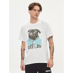 REPLAY Replay Marškinėliai M6808.000.22662 Balta Regular Fit