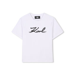 Karl Lagerfeld Kids Karl Lagerfeld Kids T-shirt Z30485 D Bijela Regular Fit